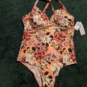 NWT Torrid Floral One Piece Swimsuit